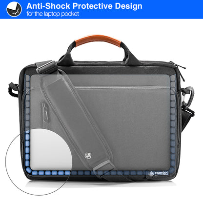 Tomtoc Tasche für 16-Zoll-Laptop, Schwarz
