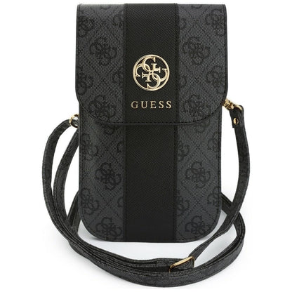 Universelle Handytasche, Guess, 4G Classic Logo Stripe, Schwarz