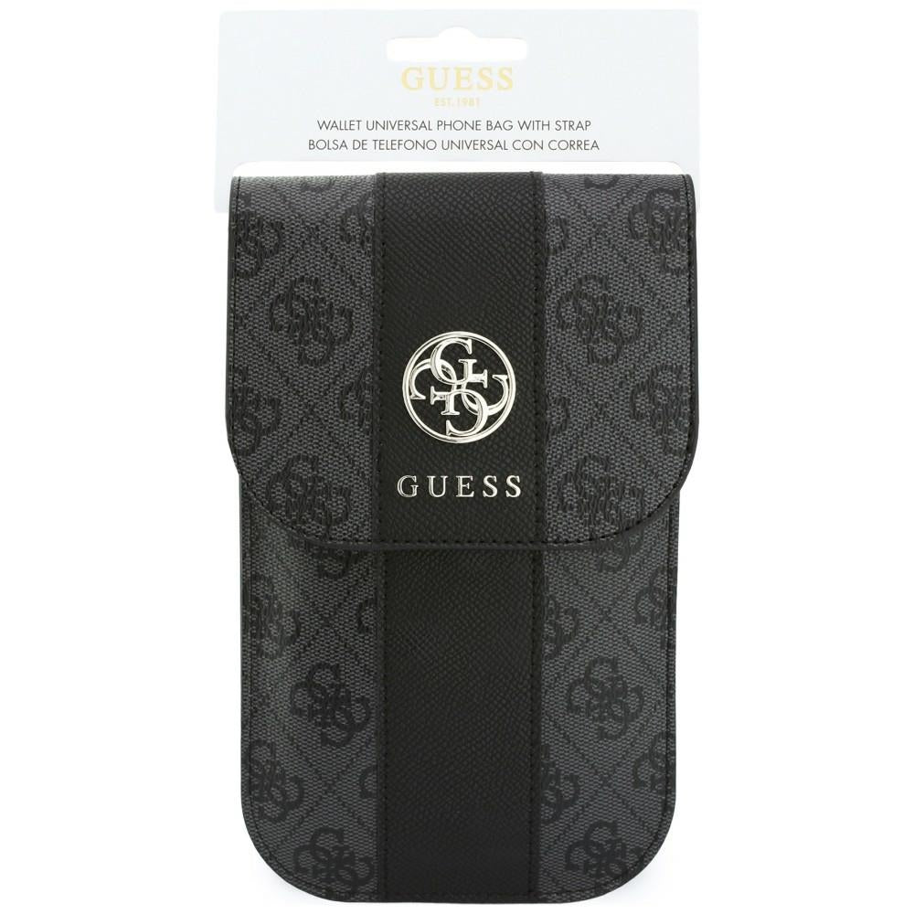 Universelle Handytasche, Guess, 4G Classic Logo Stripe, Schwarz