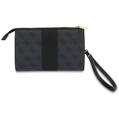 Universelle Handytasche, Guess, 4G Round Classic Logo Stripe, Schwarz