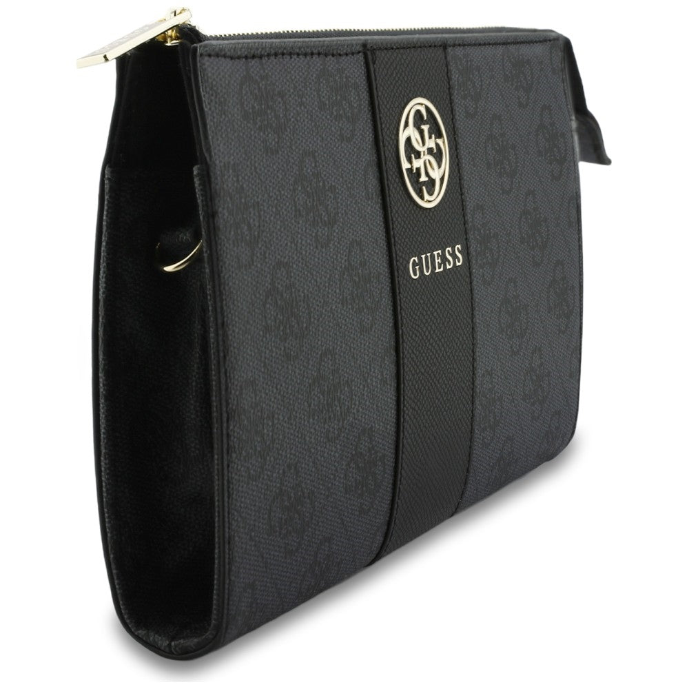 Universelle Handytasche, Guess, 4G Round Classic Logo Stripe, Schwarz