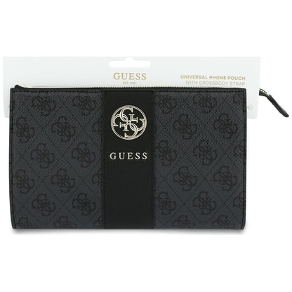 Universelle Handytasche, Guess, 4G Round Classic Logo Stripe, Schwarz