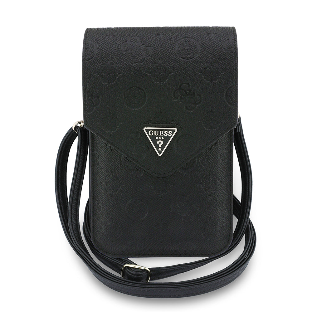 Universaltasche für Telefon, Guess, Grained Peony, Schwarz