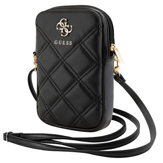 Universaltasche für Telefon, Guess, Quilted 4G, Schwarz