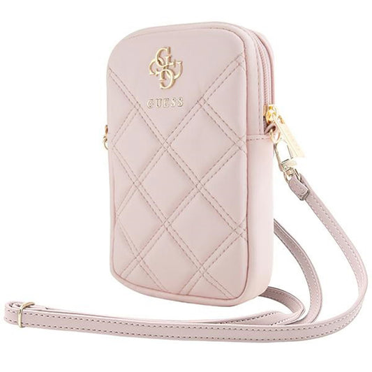 Universaltasche für Telefon, Guess, Quilted 4G, Rosa