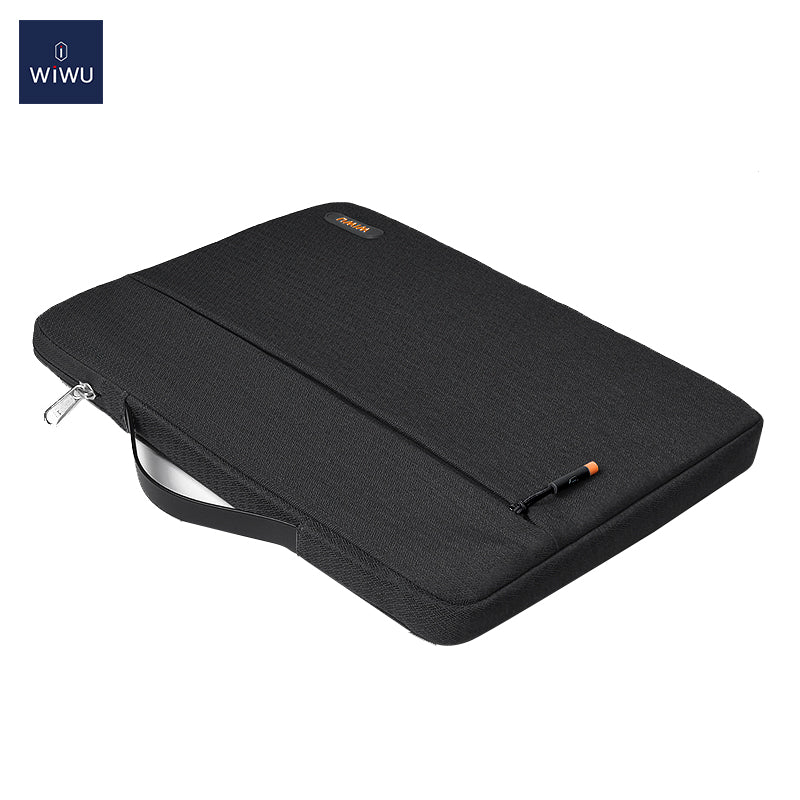 WiWu Pilot Sleeve Bag für 15,4-Zoll-Laptop, Schwarz