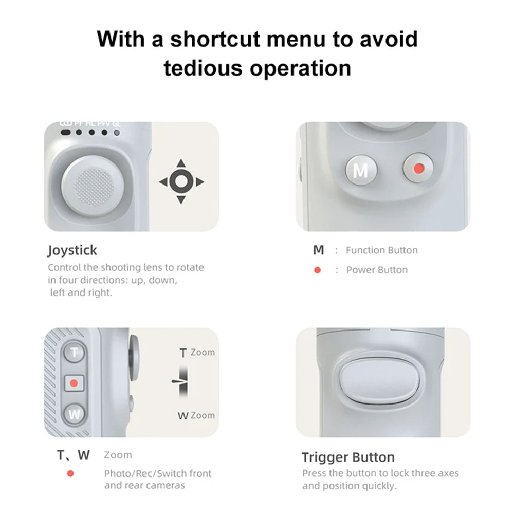 Gimbal Stabilisator Techsuit SK062, Grau