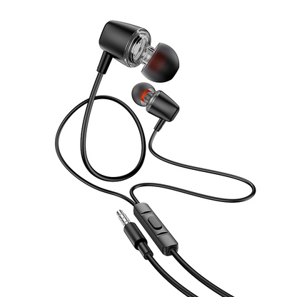 HOCO M107 Freisprecheinrichtung 3,5 mm, Schwarz