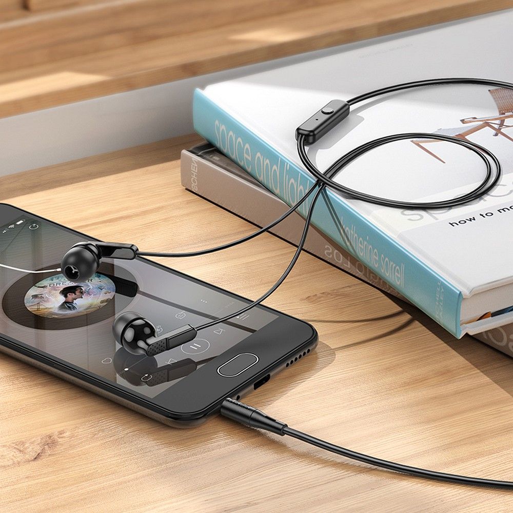 Handsfree 3,5 mm HOCO M121, Schwarz