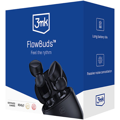 Freisprecheinrichtung Bluetooth 3MK FlowBuds, TWS, Schwarz