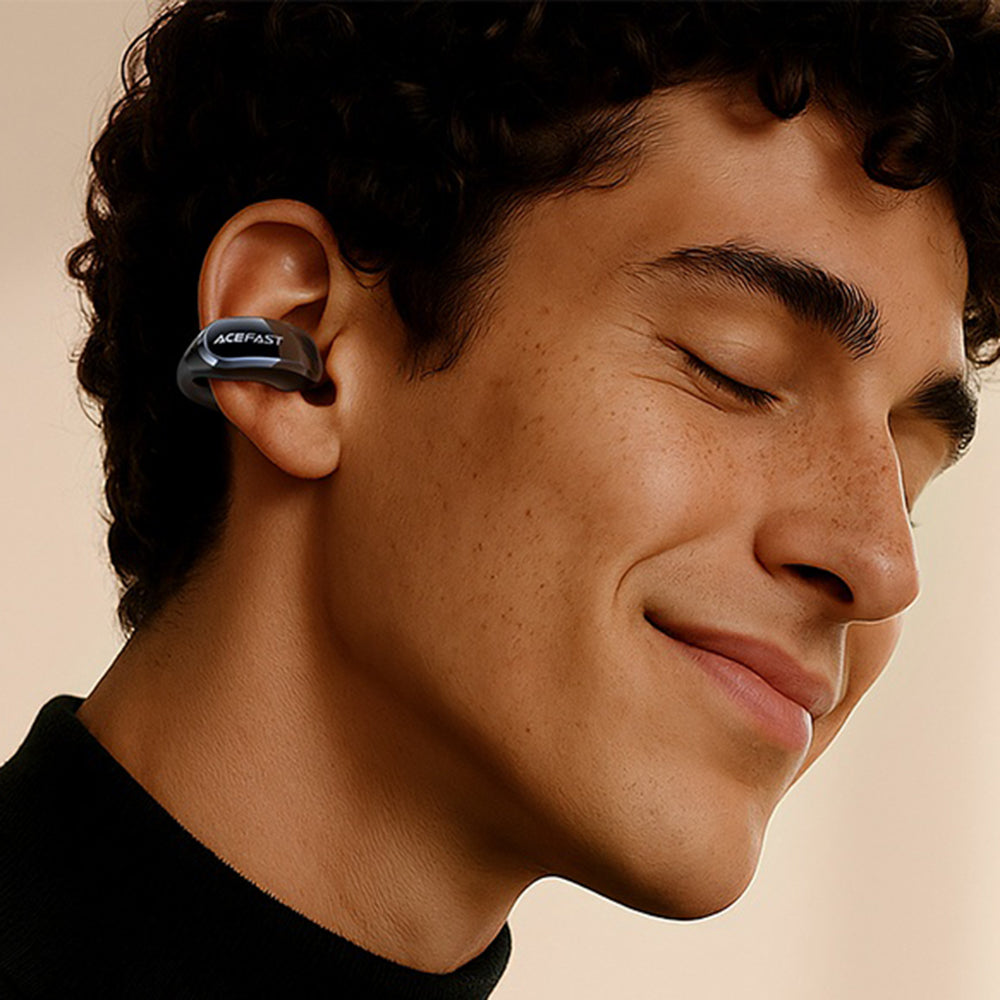 Handsfree Bluetooth Acefast Aceclip Pro, TWS, Weiß