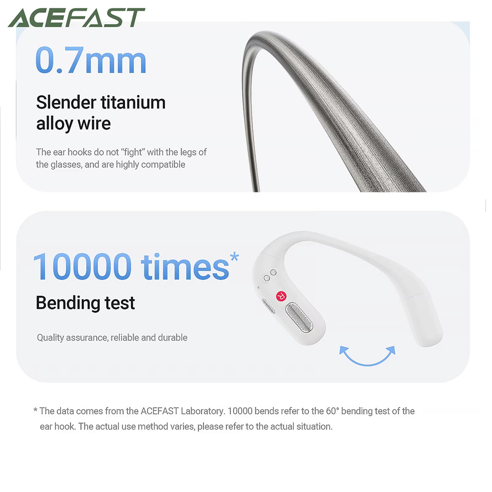 Handsfree Bluetooth Acefast FA002, TWS, Weiß