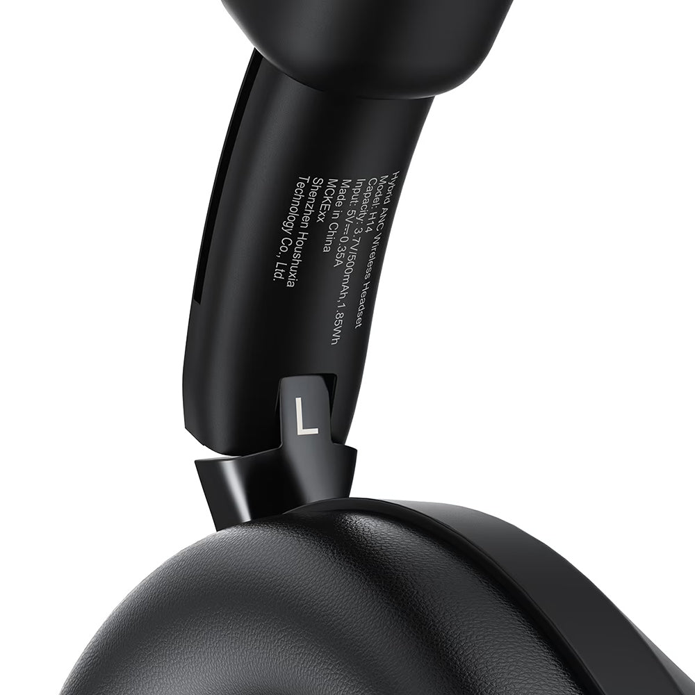 Freisprech-Bluetooth Acefast H14, A2DP, ANC, Schwarz