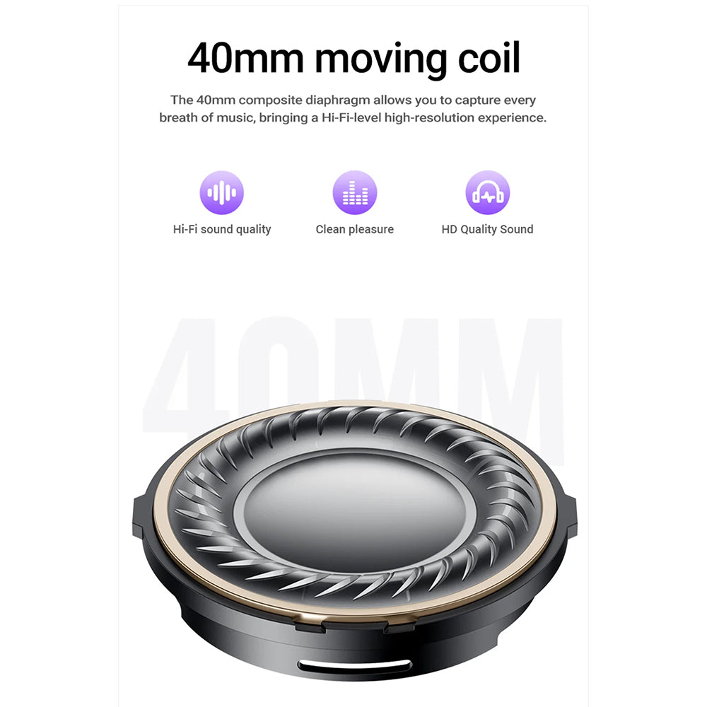 Handsfree Bluetooth Acefast H8, A2DP, ANC, Silber