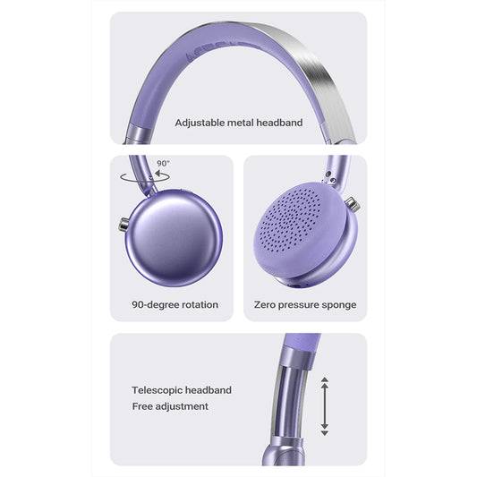 Handsfree Bluetooth Acefast H8, A2DP, ANC, Gold