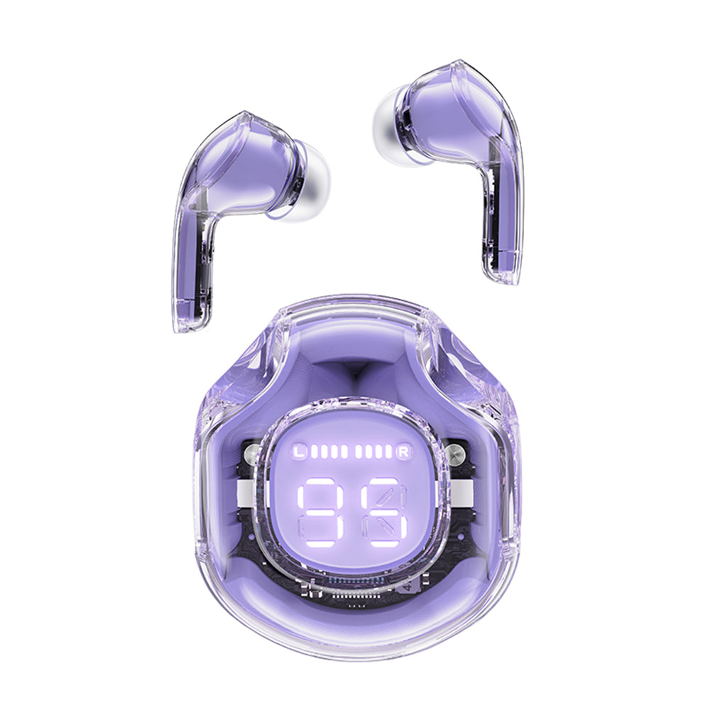 Handsfree Bluetooth Acefast T8, TWS, Lila