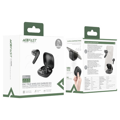 Handsfree Bluetooth Acefast W4, TWS, Schwarz