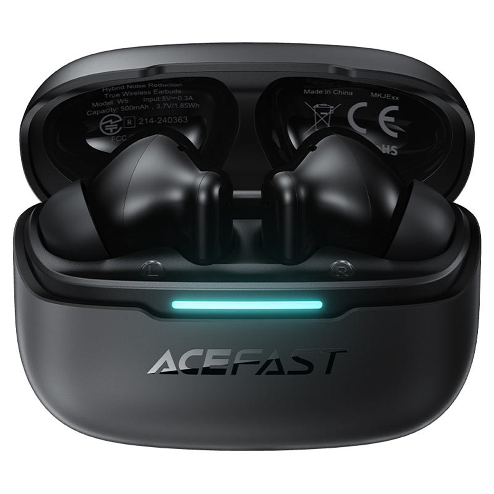 Bluetooth-Freisprecheinrichtung Acefast W5, TWS, ANC, Schwarz