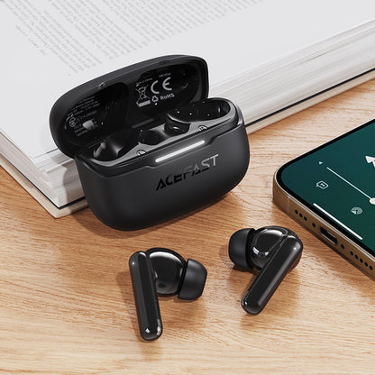 Bluetooth-Freisprecheinrichtung Acefast W5, TWS, ANC, Schwarz