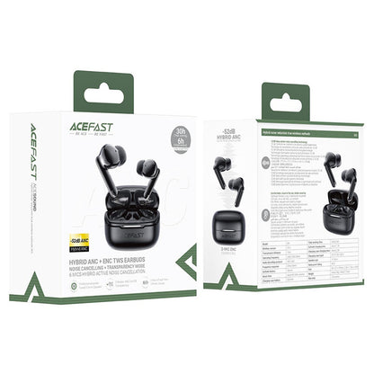 Bluetooth-Freisprecheinrichtung Acefast W5, TWS, ANC, Schwarz