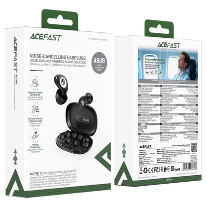 Bluetooth-Freisprecheinrichtung Acefast WP1, TWS, ANC, Schwarz