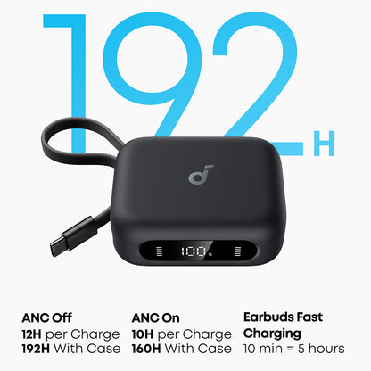 Handsfree Bluetooth Anker P41i, TWS, ANC, Schwarz A3937G11