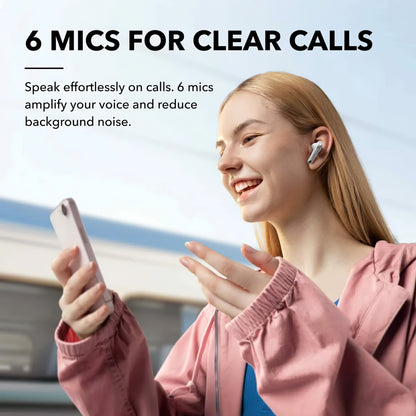 Bluetooth-Freisprecheinrichtung Bluetooth Anker SoundCore Liberty 4 NC, TWS, ANC, MultiPoint, Weiß A3947G21 