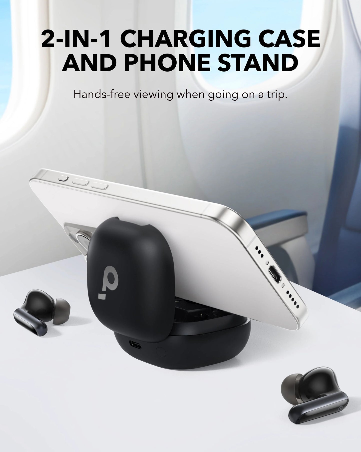 Handsfree Bluetooth Anker SoundCore P40i, TWS, ANC, Schwarz A3955G11