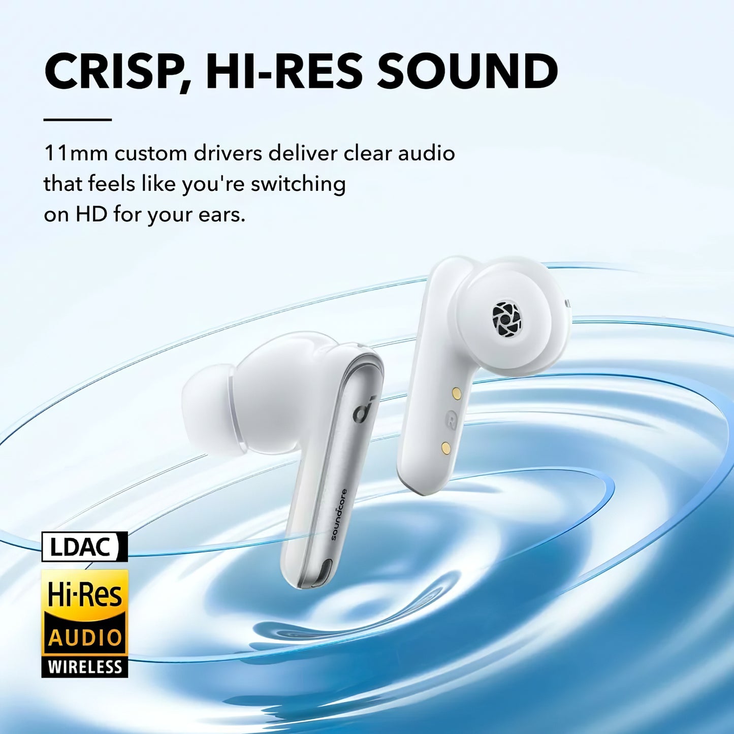 Bluetooth-Freisprecheinrichtung Bluetooth Anker SoundCore Liberty 4 NC, TWS, ANC, MultiPoint, Weiß A3947G21 