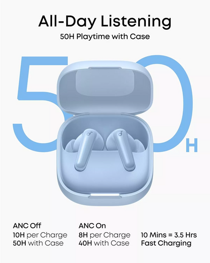 Freisprecheinrichtung Bluetooth Anker SoundCore R60i, TWS, ANC, Blau D1202G31