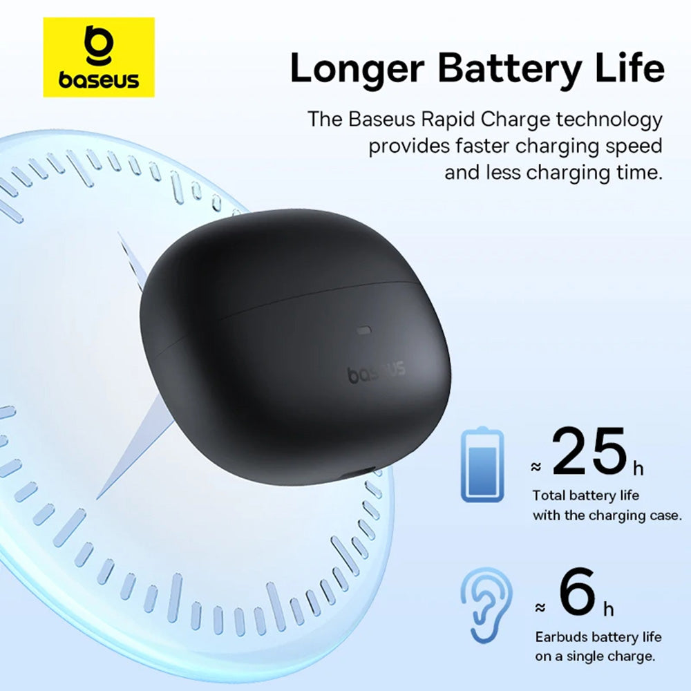Bluetooth-Freisprecheinrichtung Baseus AirGo AS01, TWS, Schwarz A00069101113113-00 