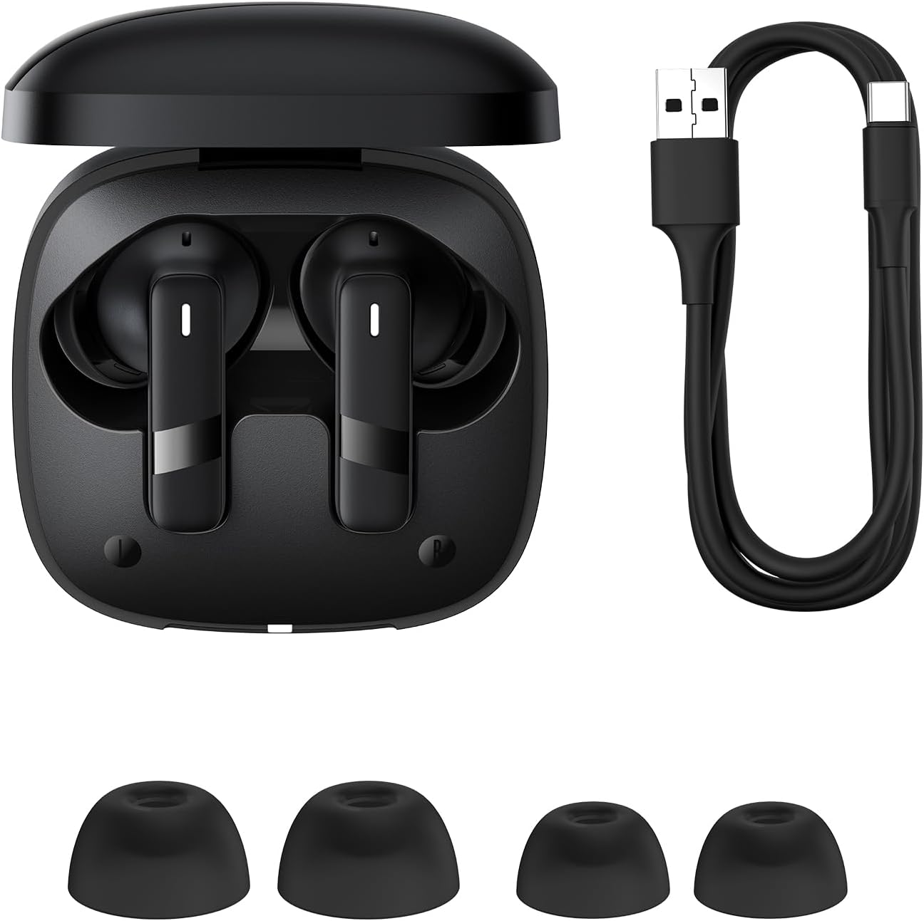 Bluetooth-Freisprecheinrichtung Baseus Bowie E20, TWS, Schwarz