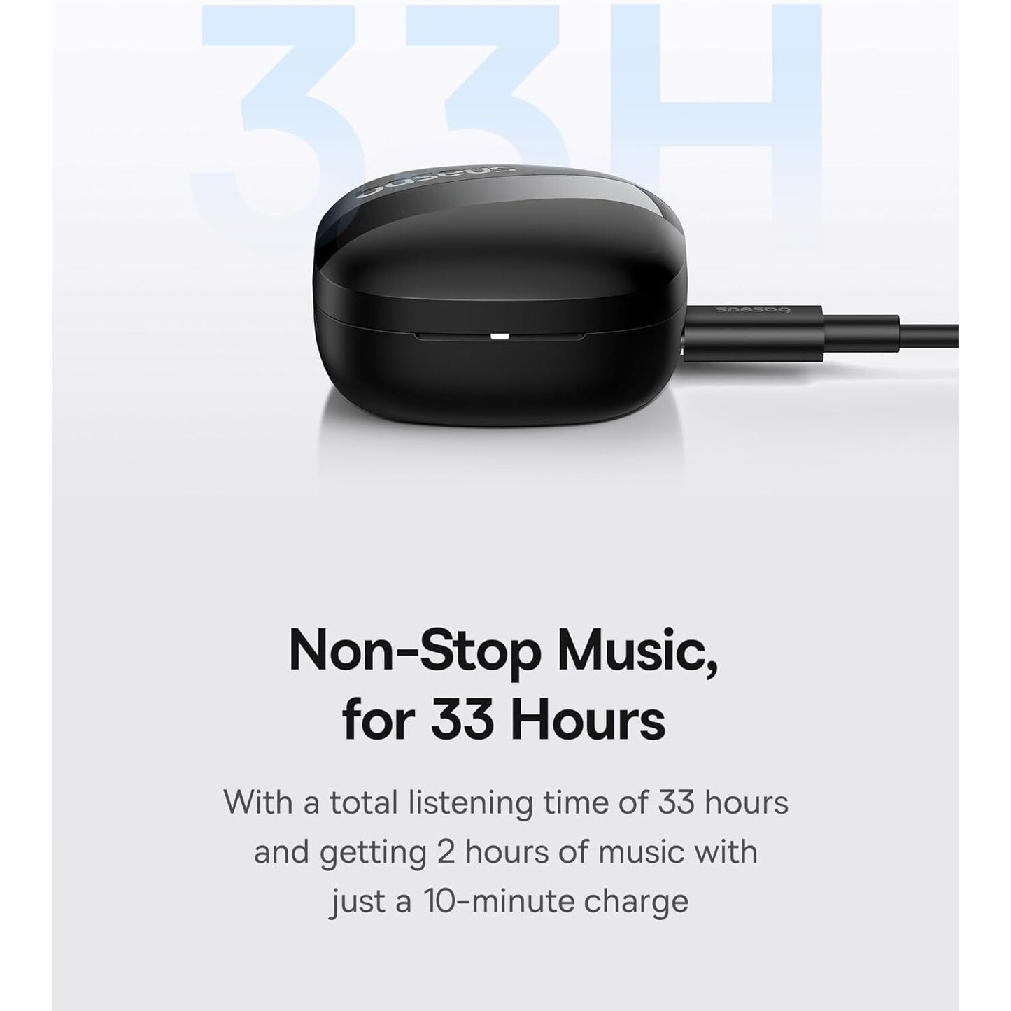 Bluetooth-Freisprecheinrichtung Baseus Bowie E20, TWS, Schwarz