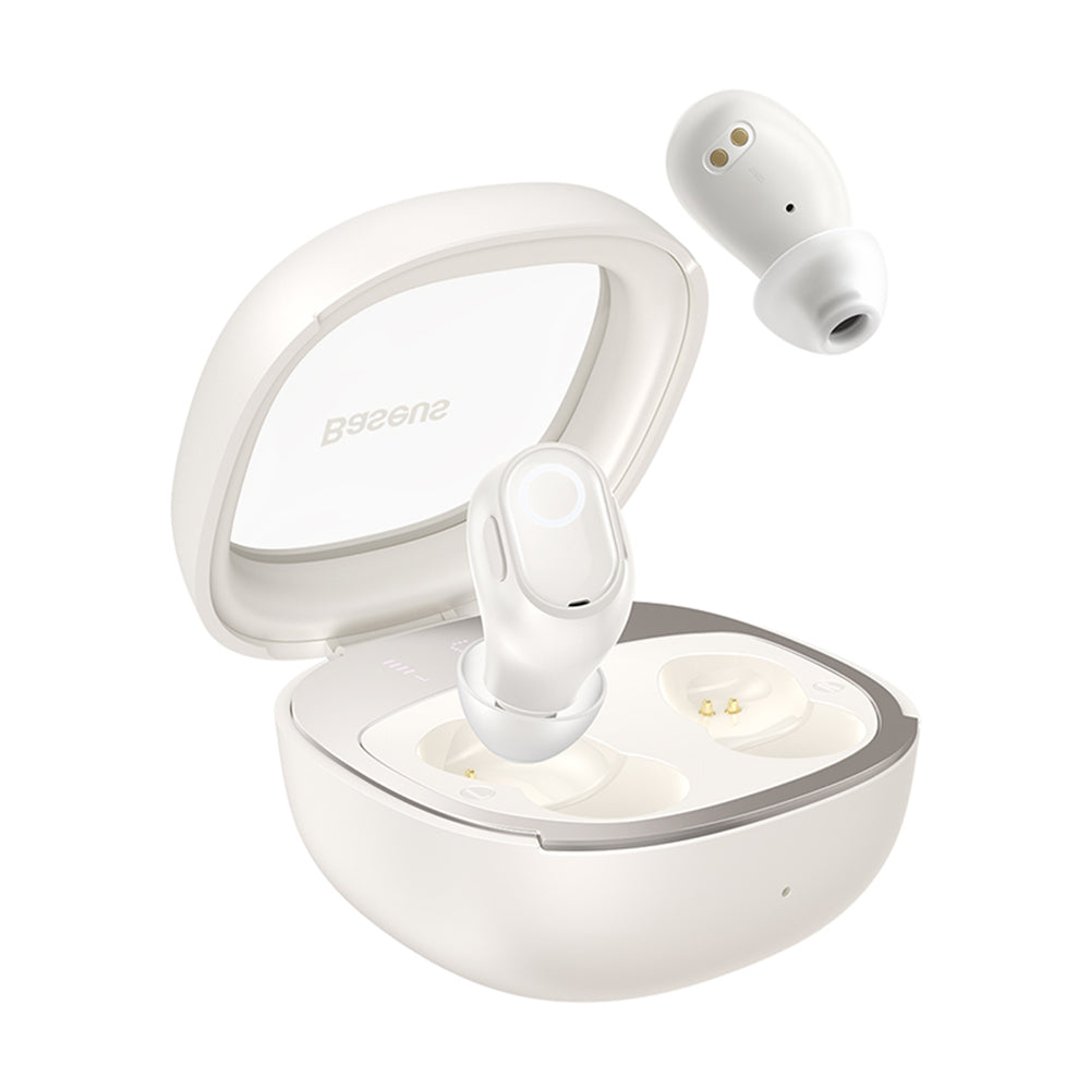 Handsfree Bluetooth Baseus WM02+, TWS, Weiß NGTW370302