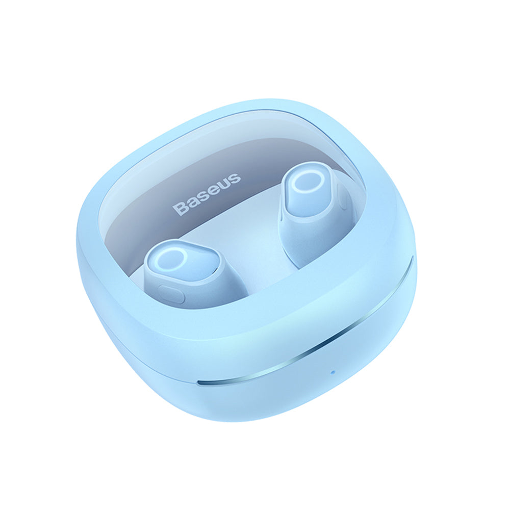 Handsfree Bluetooth Baseus WM02+, TWS, Blau NGTW370303