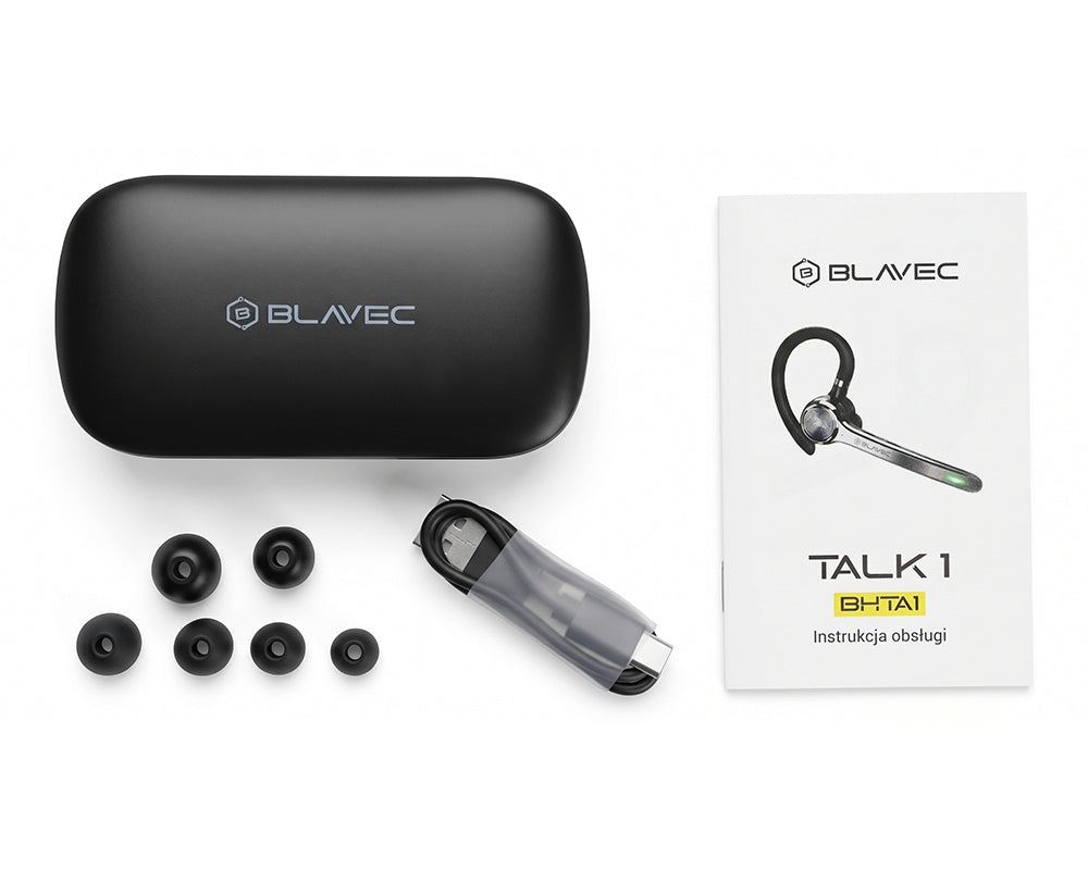 Bluetooth-Freisprecheinrichtung Blavec Talk 1, Multipoint, A2DP, Schwarz