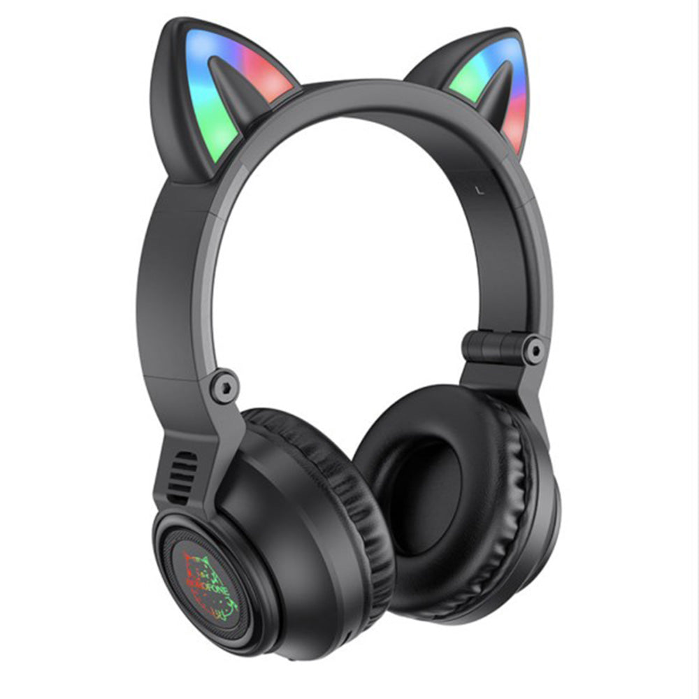 Bluetooth-Freisprecheinrichtung Borofone BO18 Cat Ear, A2DP, Schwarz
