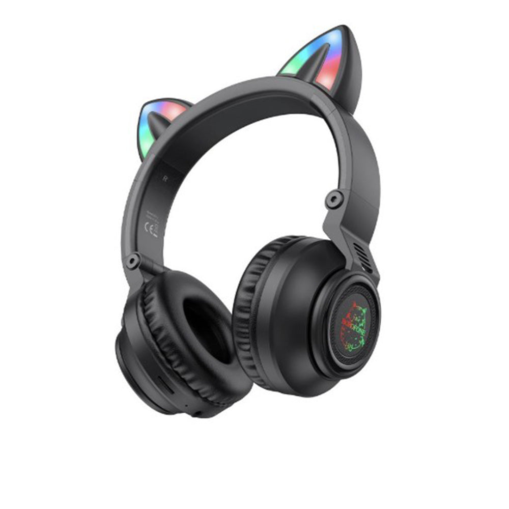 Bluetooth-Freisprecheinrichtung Borofone BO18 Cat Ear, A2DP, Schwarz