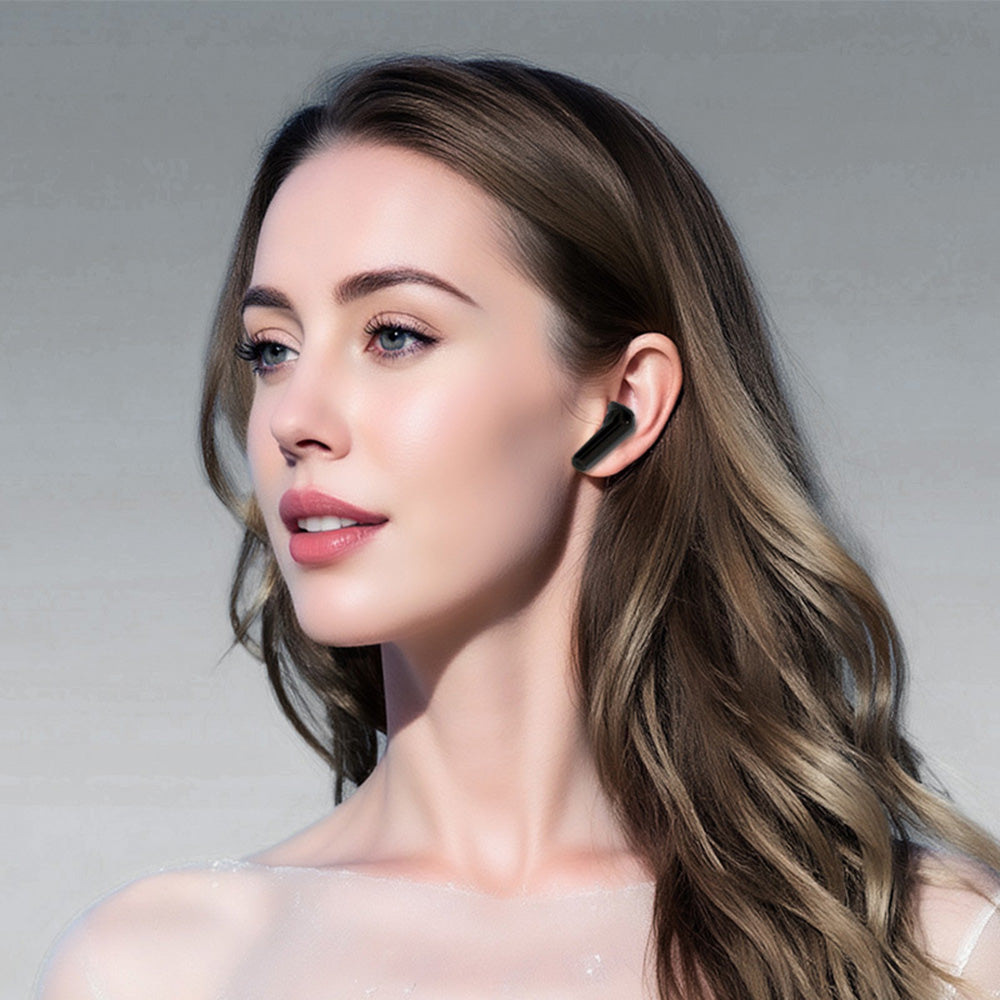 Handsfree Bluetooth Borofone FQ9 Peaceful, TWS, Schwarz