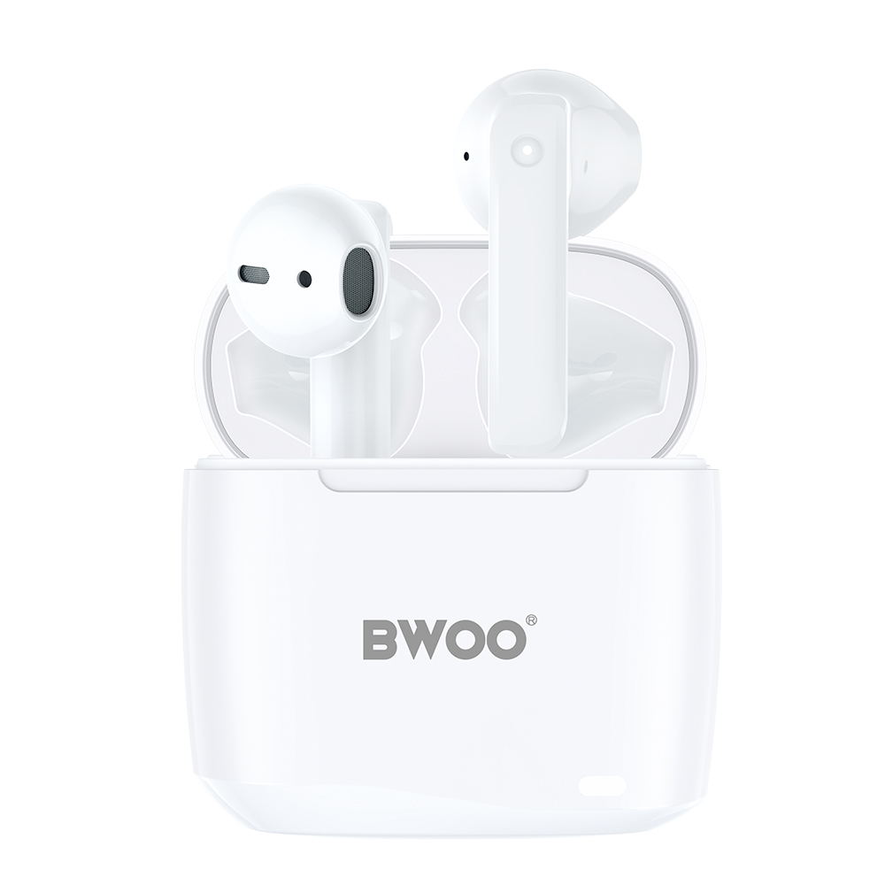 Bluetooth-Freisprecheinrichtung BWOO BW94, TWS, Weiß