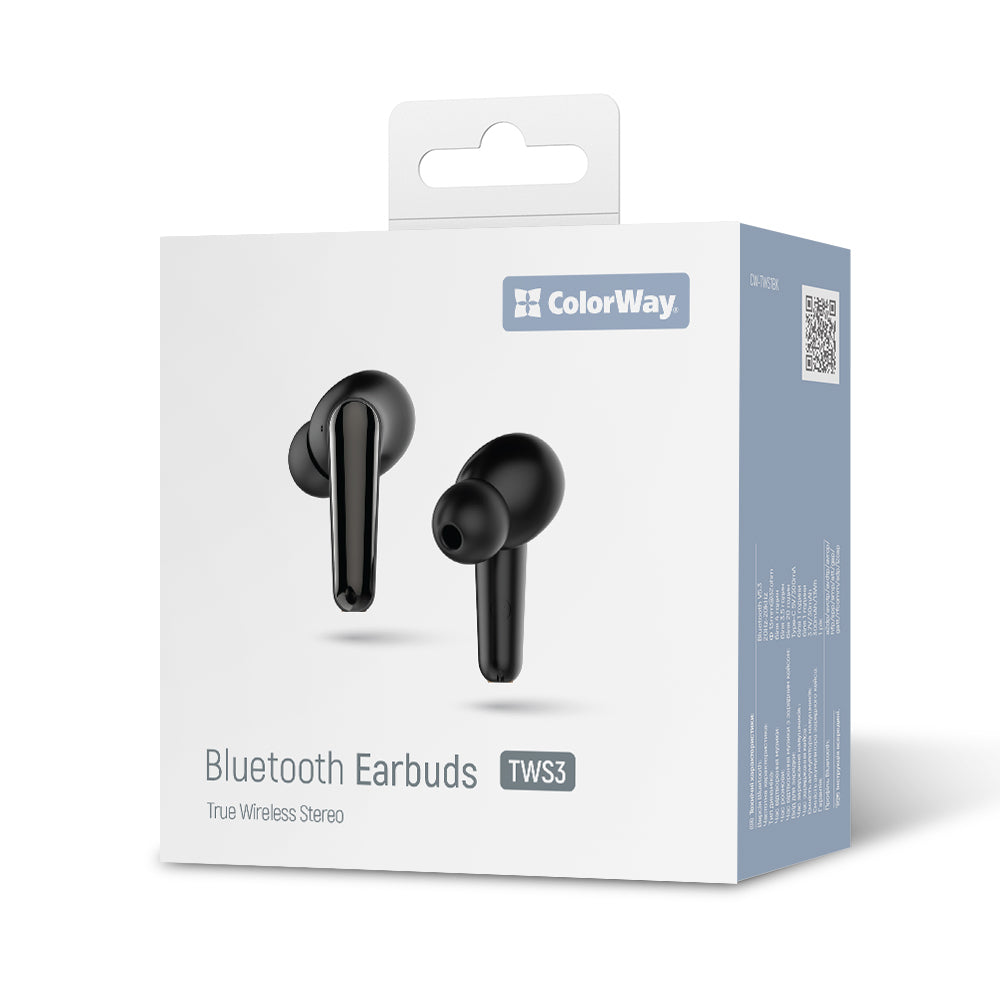 Handsfree Bluetooth ColorWay TWS3, TWS, Black