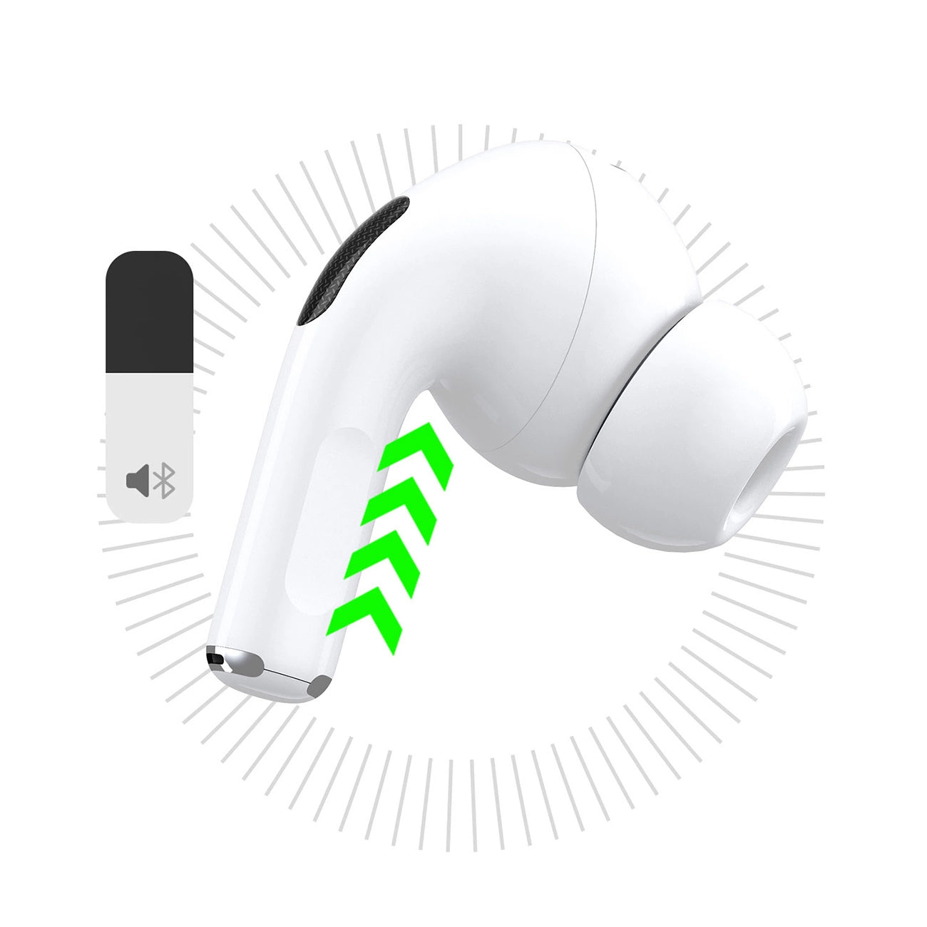 Bluetooth Handsfree Dudao U19 Display, TWS, White