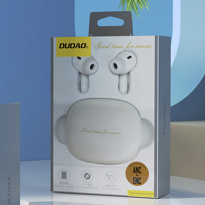 Bluetooth-Headset Dudao U21, TWS, ANC, Weiß