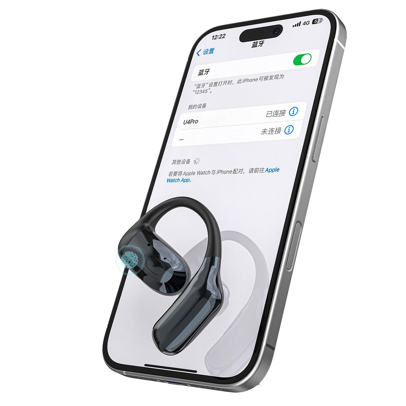 Handsfree Bluetooth Dudao U4Pro, A2DP, Schwarz