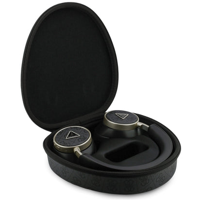 Handsfree Bluetooth Guess 4G Gold Triangle Logo, A2DP, Black