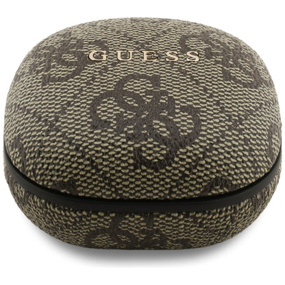 Handsfree Bluetooth Guess 4G Classic Metal Logo, TWS, Braun