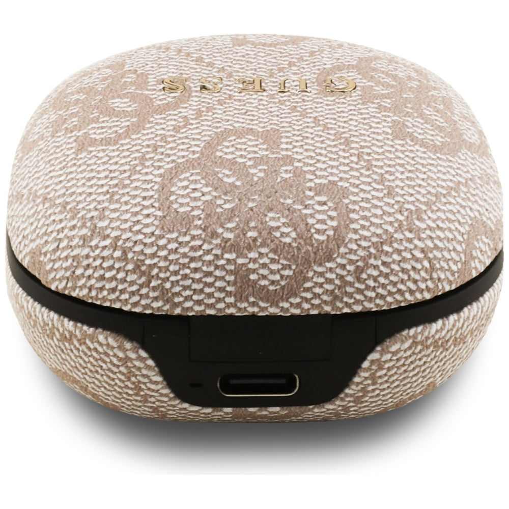 Handsfree Bluetooth Guess 4G Classic Metal Logo, TWS, Rosa