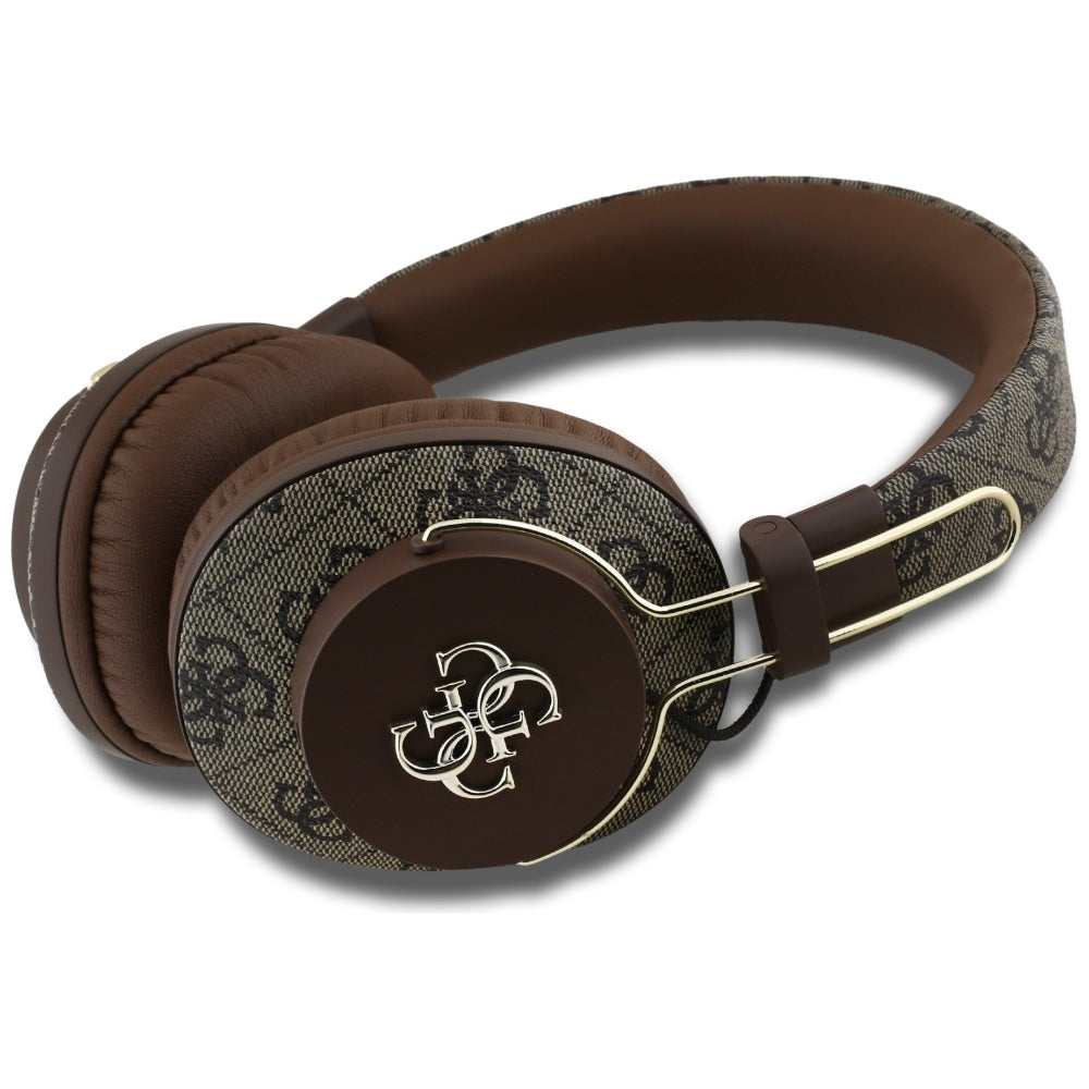 Handsfree Bluetooth Guess 4G Metal Logo, A2DP, Braun