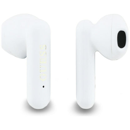 Handsfree Bluetooth Guess 4G Metal Logo, TWS, Weiß