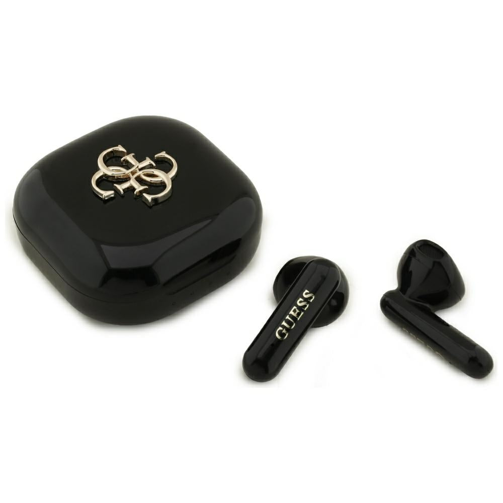 Handsfree Bluetooth Guess 4G Metal Logo, TWS, Schwarz